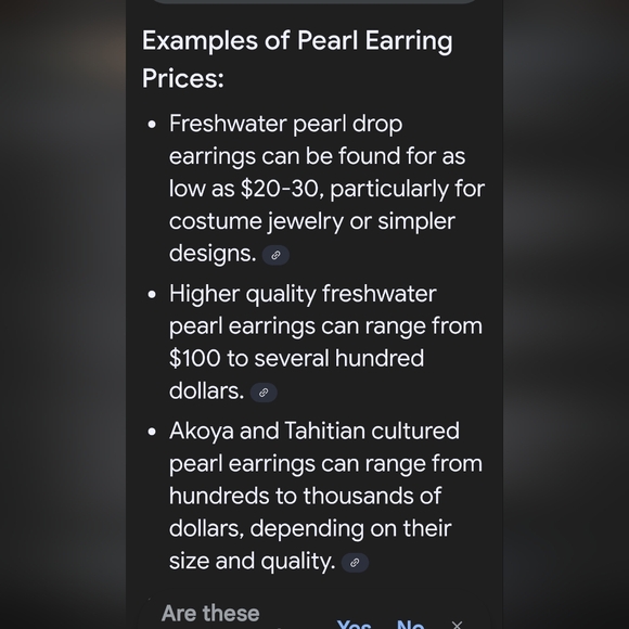 Vintage Simulated Pearl drop earrings long black stones white pointed earrings - Picture 7 of 7